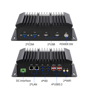 インダストリアルミニPCコアI5 1135G7 6 * USBデュアルLAN 2 * COM RS232 DDR4 M.2ストレージWin10/11 Linuxファンレスマイクロコンピュータ - Product Image 3