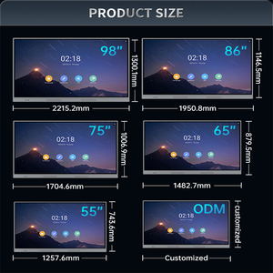 KINGONE 4K Android/window OPS 55/65/75/85/98 дюймов интерактивный дисплей смарт-плата сенсорный экран монитор интерактивная доска - Product Image 5