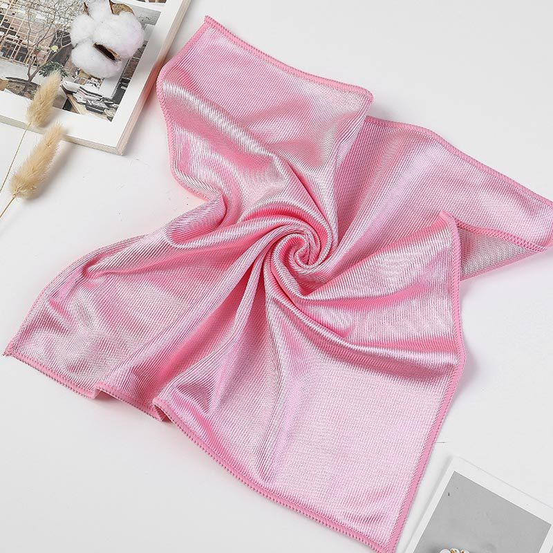 Pink glass cloth