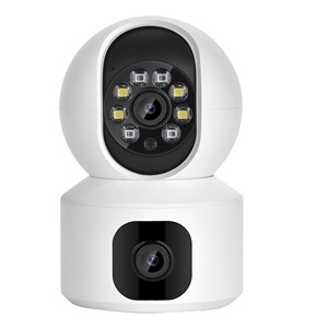 V380专业双镜头无线摄像头室内彩色夜视自动跟踪4MP无线安全保护迷你摄像头 - Product Image 1