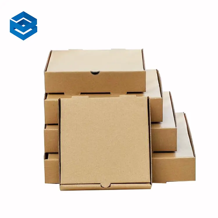 Holesale-cajas de cartón con logotipo personalizado, caja de cartón corrugado de papel impreso para pizza