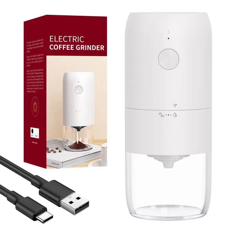 Penggiling kopi elektrik Premium, pembuat kopi elektrik dengan pengisian USB