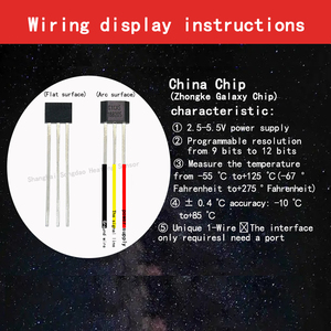 Capteur de température numérique DS18B20 avec étanchéité au rouleau, étanche et résistant à l'huile, câble RVVP de haute qualité - Product Image 5