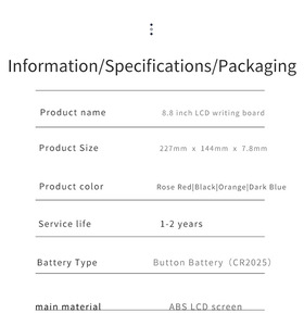 製図板LcdライティングタブレットLcdキッドライトタブレット製図タブレット - Product Image 6
