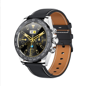 สมาร์ทวอทช์สายรัดโลหะและหนังหน้าปัดกลมสำหรับดาวน์โหลดแอปเครื่องเล่นเพลงรองรับการเล่นเกมสมาร์ทวอทช์กันน้ำ IP68 AW13โปร - Product Image 3