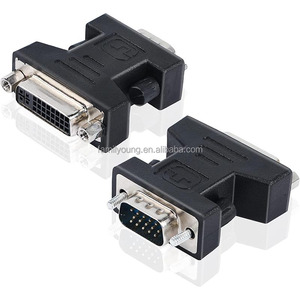<strong>DVI</strong> to <strong>VGA</strong> Adapter <strong>DVI</strong>-I Female 24+5 to <strong>VGA</strong> Male Adapter HD Video Graphics Card Converter for PC HDTV Projector - Product Image 1