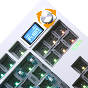 Teclado mecánico GMK87 con perilla VIA-Programable BT/2,4 Ghz/Tipo-C RGB Estructura de junta retroiluminada Kit de teclado intercambiable en caliente - Product Image 5