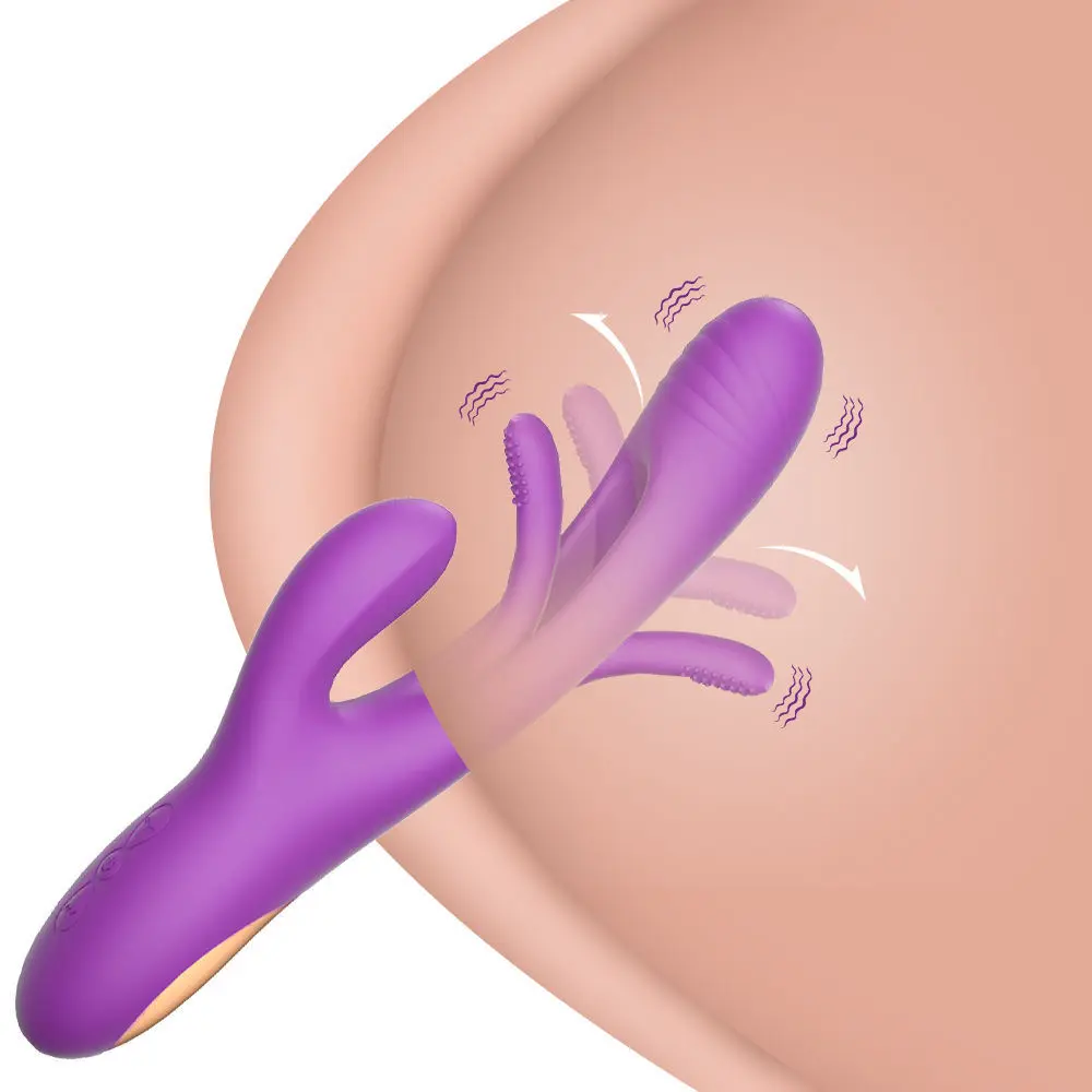 Nueva llegada Flap Vibrador Silicona Recargable USB Suave Niñas Masturbación Vibrador Adulto Masajeador Juguete Sexual Para Mujeres