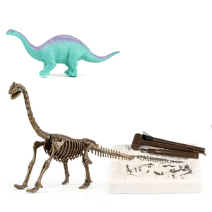 QS yeni tasarım eğitim gerçekçi kazmak Dino 3D iskelet seti oyuncak DIY dinozor fosil kazmak kiti oyuncaklar ile simülasyon modeli - Product Image 3