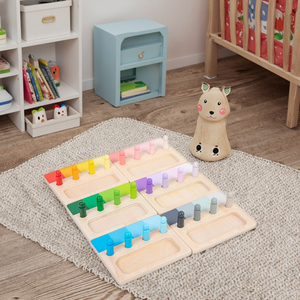 Children's Educational Montessori Wooden Toys Color <strong>Perception</strong> &amp; Matching Sorting Games-Made From Durable Plywood - Product Image 1