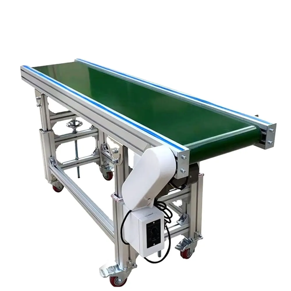 Chinese Manufacturer customize PVC belt conveyor Powered belt conveyors production line with adjustable speed