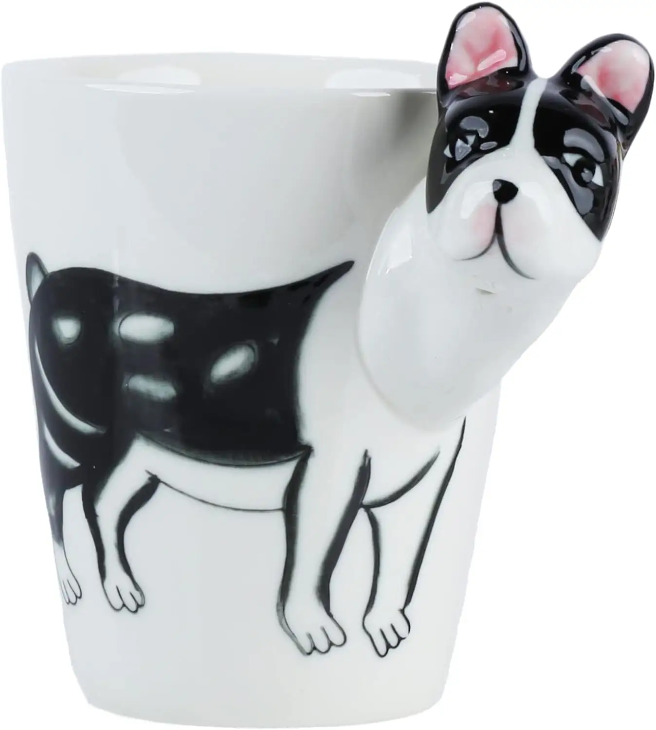 Venta al por mayor OEM diseño novedad regalos taza personalizada ecológica 3D cerámica lindo Animal taza de café para niños amigos con logotipo