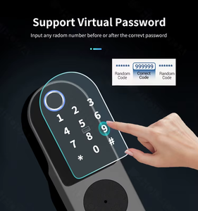 Akıllı kilit parmak izi anahtarsız kilit dijital şifre RFID kart giriş elektron akıllı kapı kilidi - Product Image 4