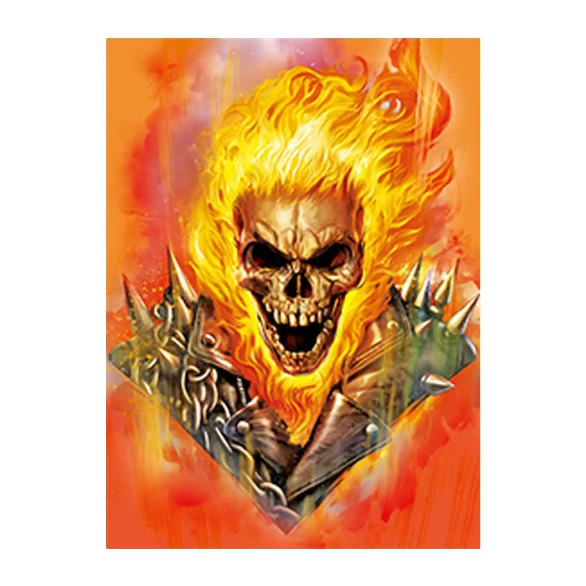 Skul' On Fire The Halloween Decoration Poster 3D lenticolare Moving Picture