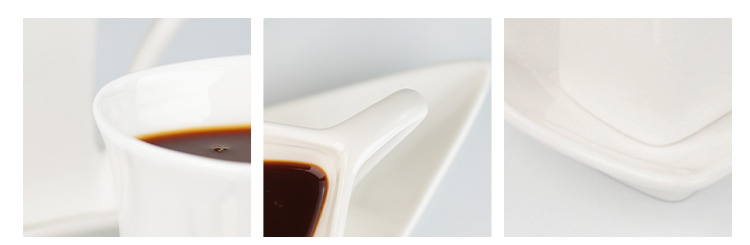 Grace triangle shape coffee cup for wedding