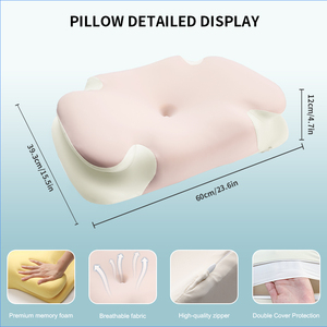 LIANDA P-121 bellek köpük yastıklar kelebek şekilli servikal yavaş Rebound boyun yastık ağrı kesici uyku ortopedik yastık - Product Image 3