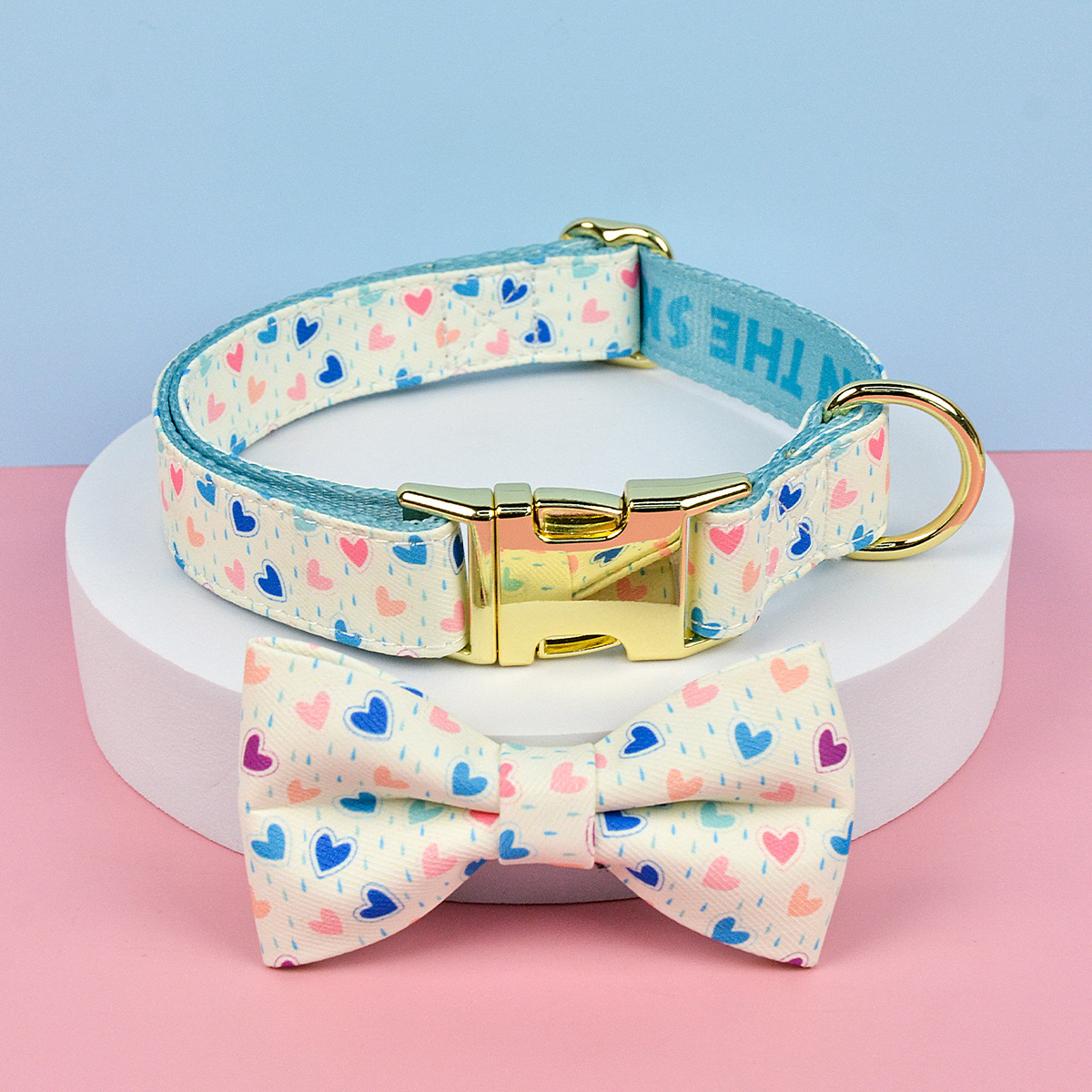 White Love Collar+Bow Tie