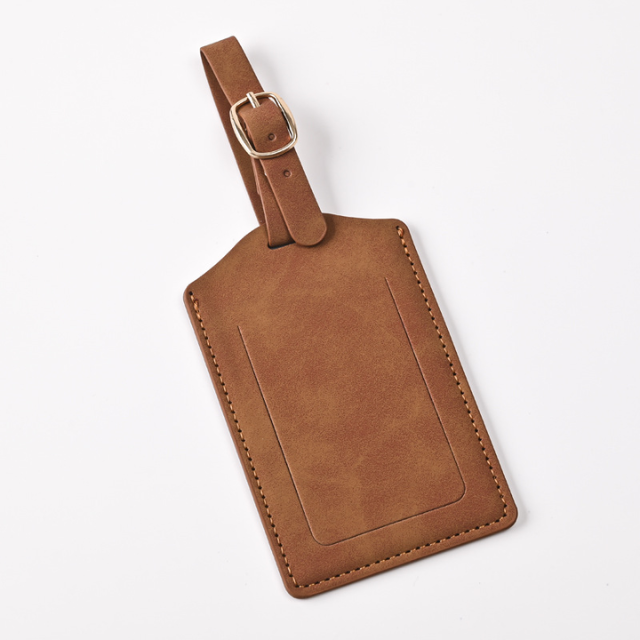 Brown luggage tag