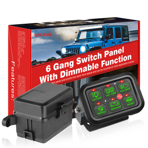2024 Off road ışığı 6 Gang anahtarı paneli araba RV tekne deniz 12V için LED ışık Bar devre kontrol kutusu - Product Image 5