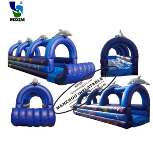 Tobogán acuático para adultos, tobogán inflable para piscina de doble carril comercial - Product Image 4