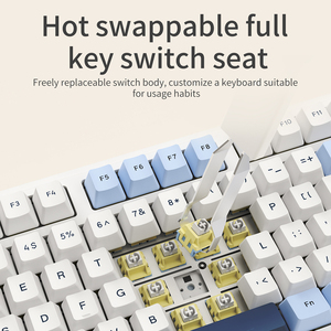 AJAZZ AK980 98-Key Wired Gaming Mechanical <strong>Keyboard</strong> Type C with Red Switch Color Lighting for Desktop English Language - Product Image 2