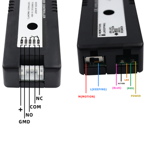 2.4G kablosuz kapı çıkış Push Button yayın anahtarı açacağı NO/COM/NC erişim kontrolü için sürme kapı giriş açık dokunmatik - Product Image 6