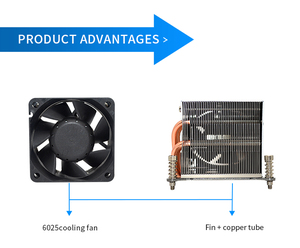 LGA20112uサーバーヒートシンクパイプ狭い産業用コンピューターCPUクーラー冷却チップLED銅ヒートシンク - Product Image 6