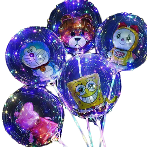 Palloncino Luminoso Bobo Trasparente con Animali Cartoon, Accessorio per Feste per Bambini - Product Image 1