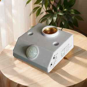 Base E27, Detector de movimiento PIR, portalámparas de pared, enchufe automático, cuerpo humano, Sensor IR infrarrojo, Bombilla LED, interruptores inductivos - Product Image 1