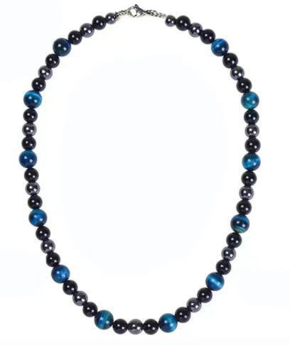 3 pietra di tigre blu 10mm (45 5 catena di coda)