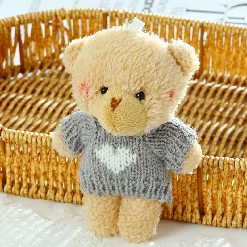 5 pulls blush gros ours marron clair-13cm