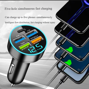 Gadget'lar yenilikçi özel araba şarjı adaptörü ile dijital ekran LED evrensel araba çakmak USB şarj için iPhone Android için - Product Image 3