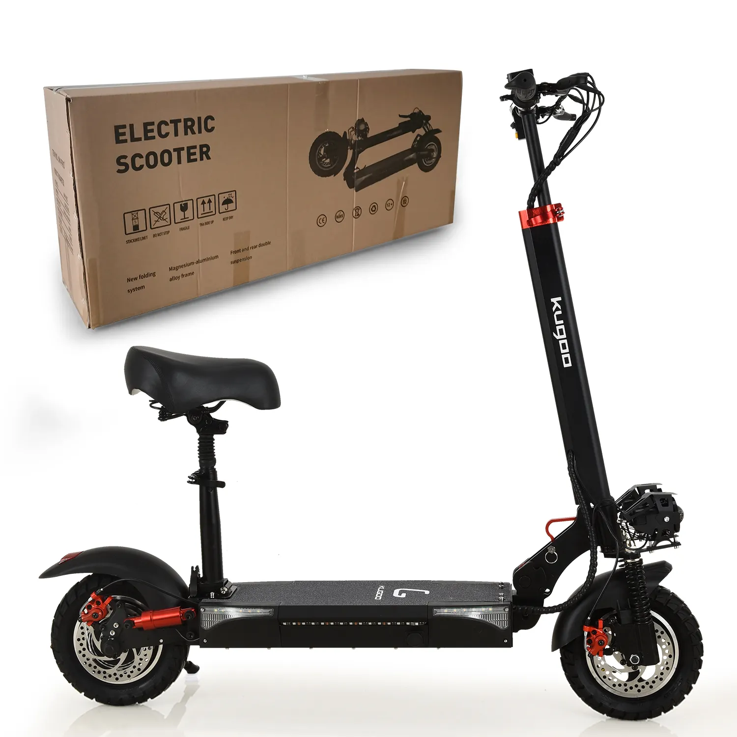 Patinete eléctrico plegable para adultos, Motor de neumáticos de 10 pulgadas, 500w, UE, Europa, Alemania, almacén