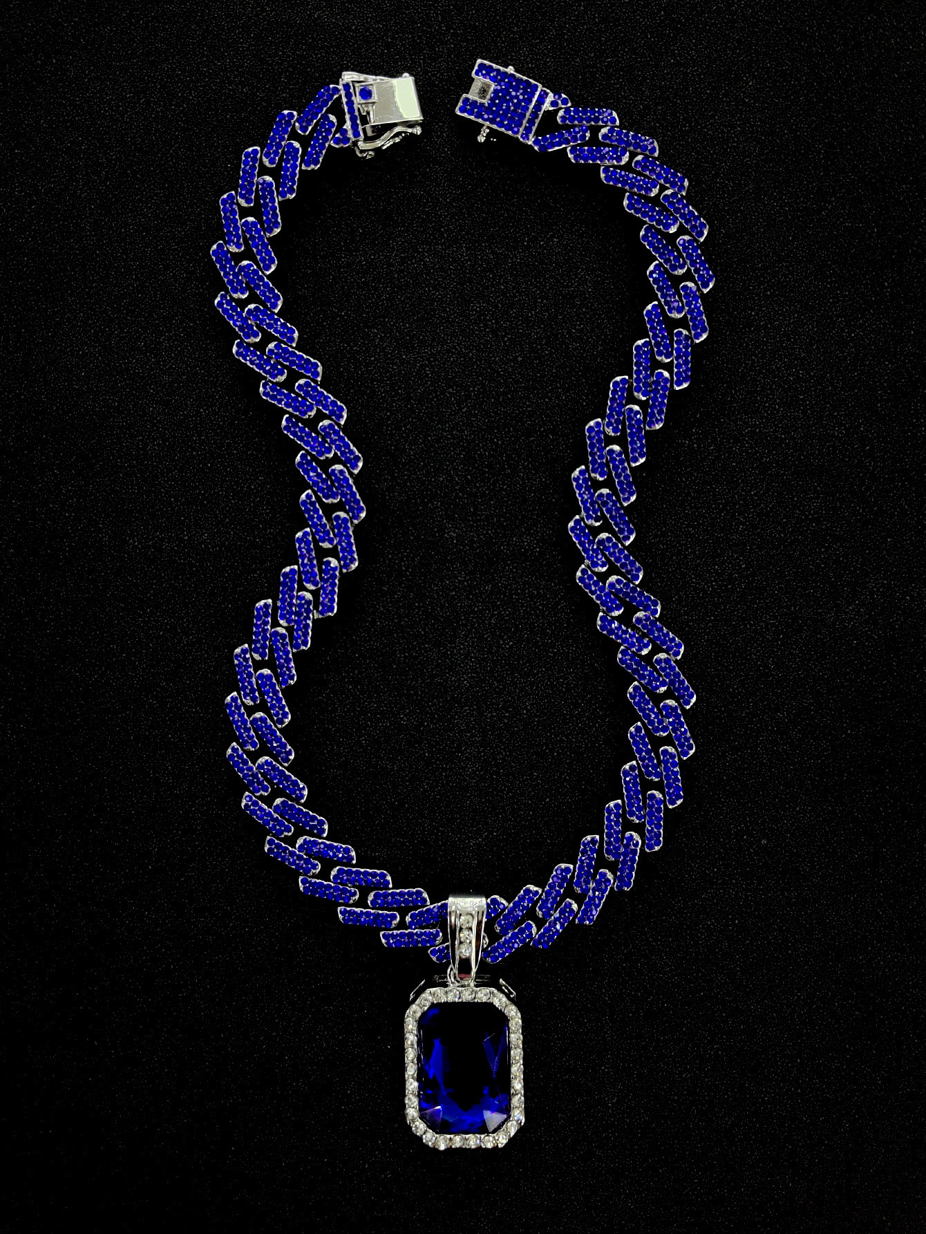 Silver full blue 24inch