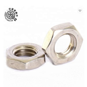 Tùy chỉnh thép không gỉ nặng Hex Mứt hạt DIN 936 mỏng Nut unchamfered hình lục giác mỏng các loại hạt - Product Image 4