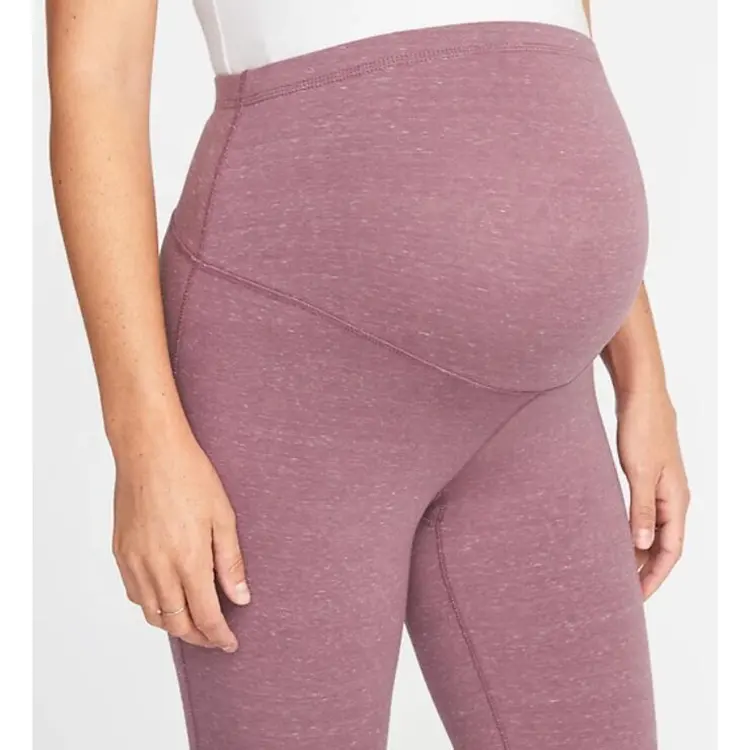 Calças alta cintura grande criativa pode ser usada fora da grávida calças casuais fitness
