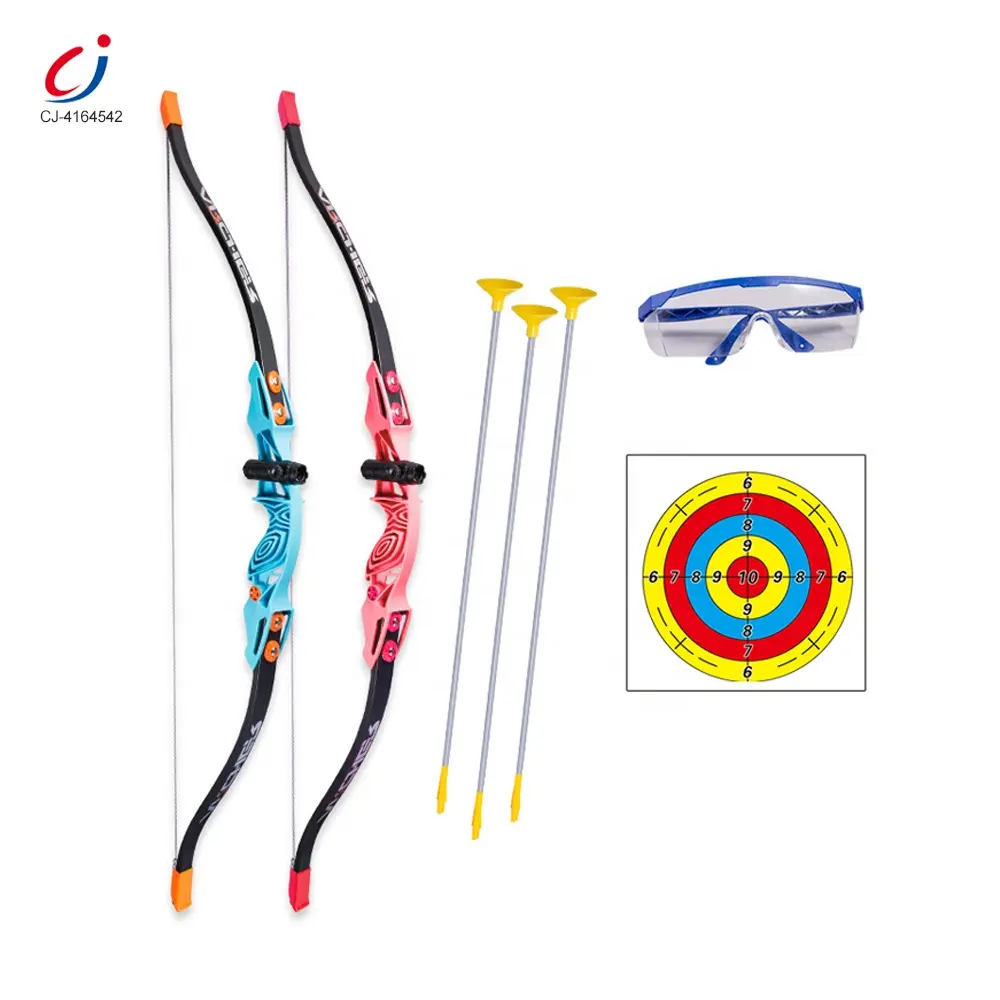 Chengji sport tiro con l'arco tiro con l'arco bersaglio giocattolo set di esercizi per bambini gioco di plastica 1/1 simulato. 5 scala arco e freccia per la vendita
