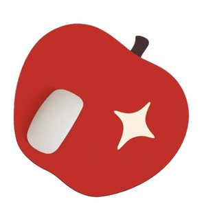 Sáng Tạo Thời Trang PU Da Hình Quả Táo Miếng Đệm Chuột Mới Phong Cách Không Thấm Nước Cách Nhiệt Mini Bảng Mat Cốc Cà Phê Mat - Product Image 6