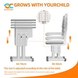 Trên toàn cầu được cấp phép đồ nội thất trường học Nhà cung cấp chỉ trong thời gian giao hàng tùy chỉnh bàn và ghế Ergonomic có thể điều chỉnh thiết kế nghiên cứu bàn - Product Image 6
