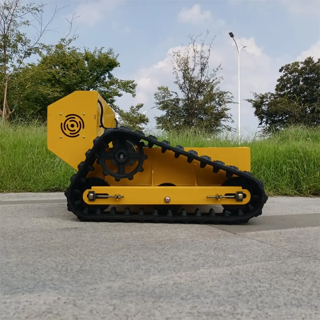 Véhicule de transport de voie en caoutchouc sans fil à grande vitesse de tour zéro de la charge utile 300Kg