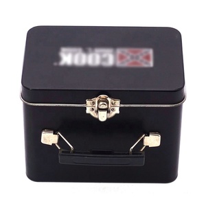 Kilit ve menteşe ile dikdörtgen taşıma çantası izle Metal gıda şeker teneke kutu konteyner paslanmaz çelik şeker durumda boya işlemi - Product Image 6