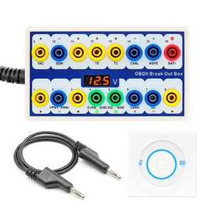 OBDII breakout diagnostico box obd2 pinout tester per OBDII protocollo rilevatore 16pin - Product Image 2