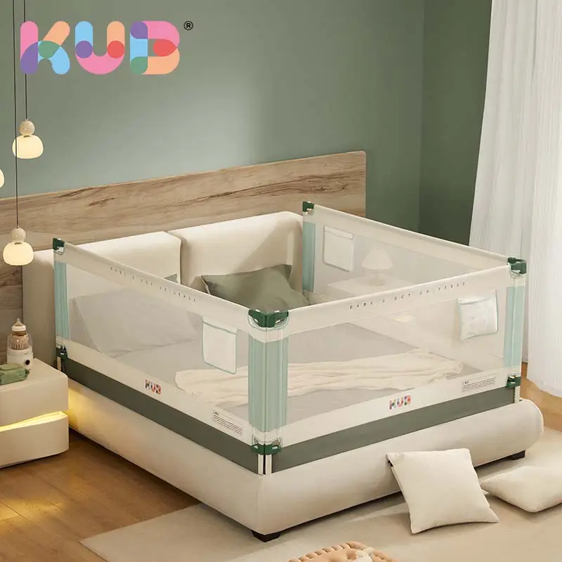 KUB Hochwertiger ganzer Seitenschutzzaun einstellbares Erwachsenen-Kinder-Babybett Schienenfassade für Baby