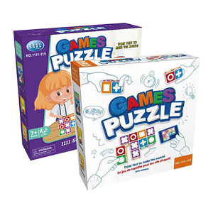 YSJ Education Fast Paced Block Puzzle Board Logical Thinking Reaction Interactive Toy Kids Cards Pattern Quick <strong>Match</strong> Game - Product Image 2