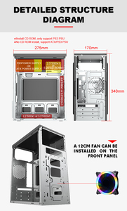 100% fabbrica nuova micro ATX tower cabinet pc case e torri per computer - Product Image 6