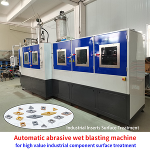 Yüksek değer endüstriyel bileşen Cnc ekler dönüm aracı yüzey işleme makinesi otomatik aşındırıcı ıslak kumlama makinesi - Product Image 2