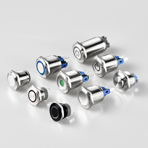 Interruttore a pulsante in metallo 12mm 16mm 19mm 22mm impermeabile piccolo illuminato con interruttori a pulsante a scatto momentaneo a Led - Product Image 3