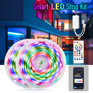 Tuya แถบไฟ LED PST-RGBIC10M 10เมตรสีมหัศจรรย์ควบคุม WiFi อัจฉริยะ IR/WiFi RGB-IC - Product Image 2