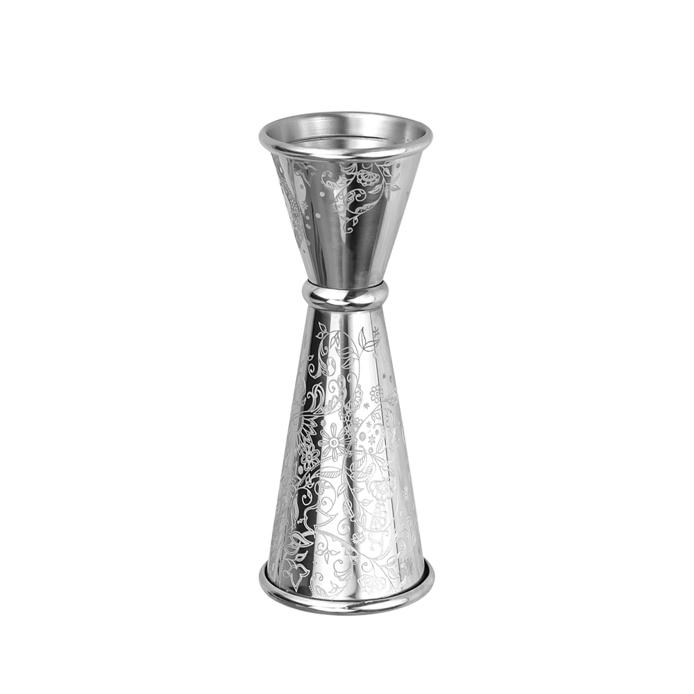 Argent + Fleur gravée