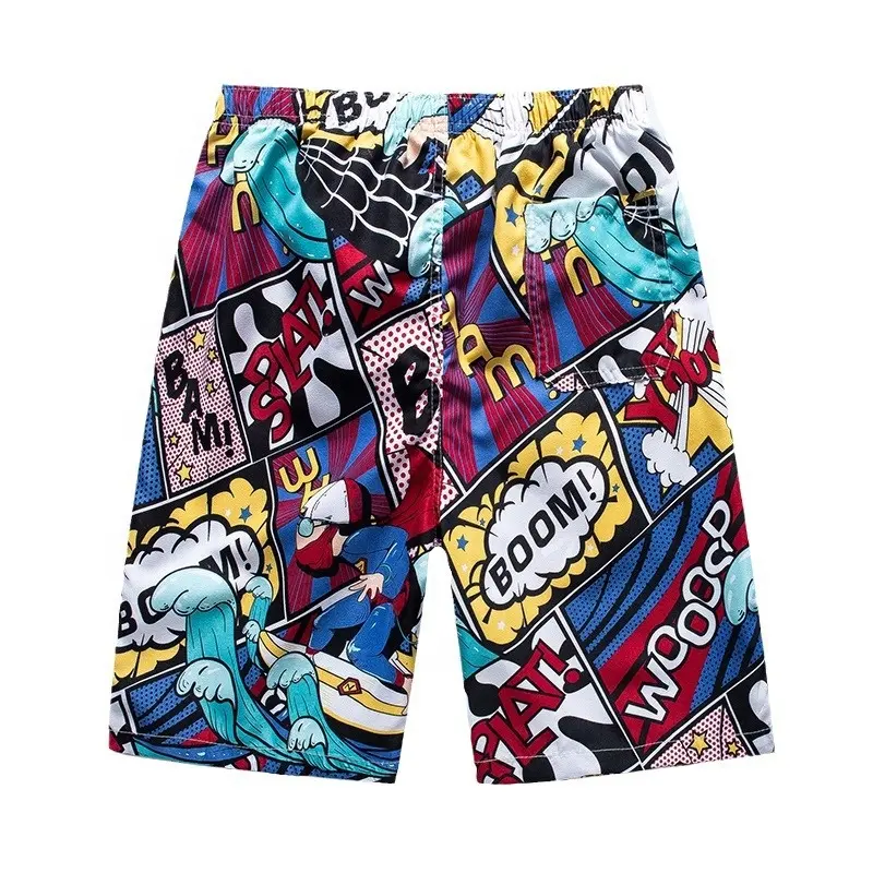 Pantalons de plage d'été pour hommes et femmes short de bain de vacances à la plage transfrontalière short de sport à séchage rapide et ample imprimé short à cinq cents